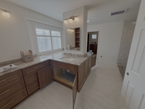 Curtis and Sons Plumbing in Parker Colorado plumbing demonstration work bathroom fixtures